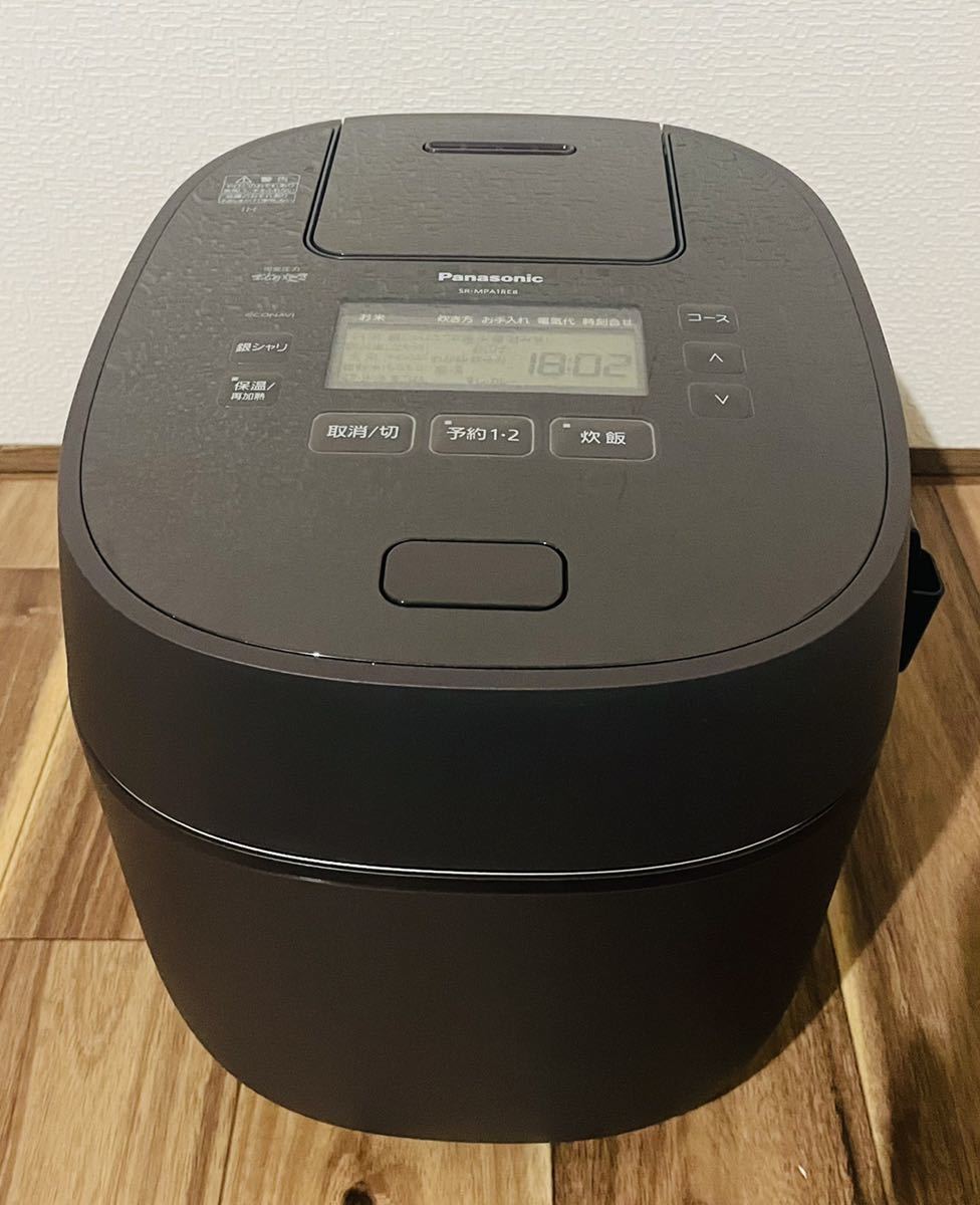 美品】Panasonic 可変圧力IHジャー 炊飯器 SR-MPA18E8 ダイヤモンド竈