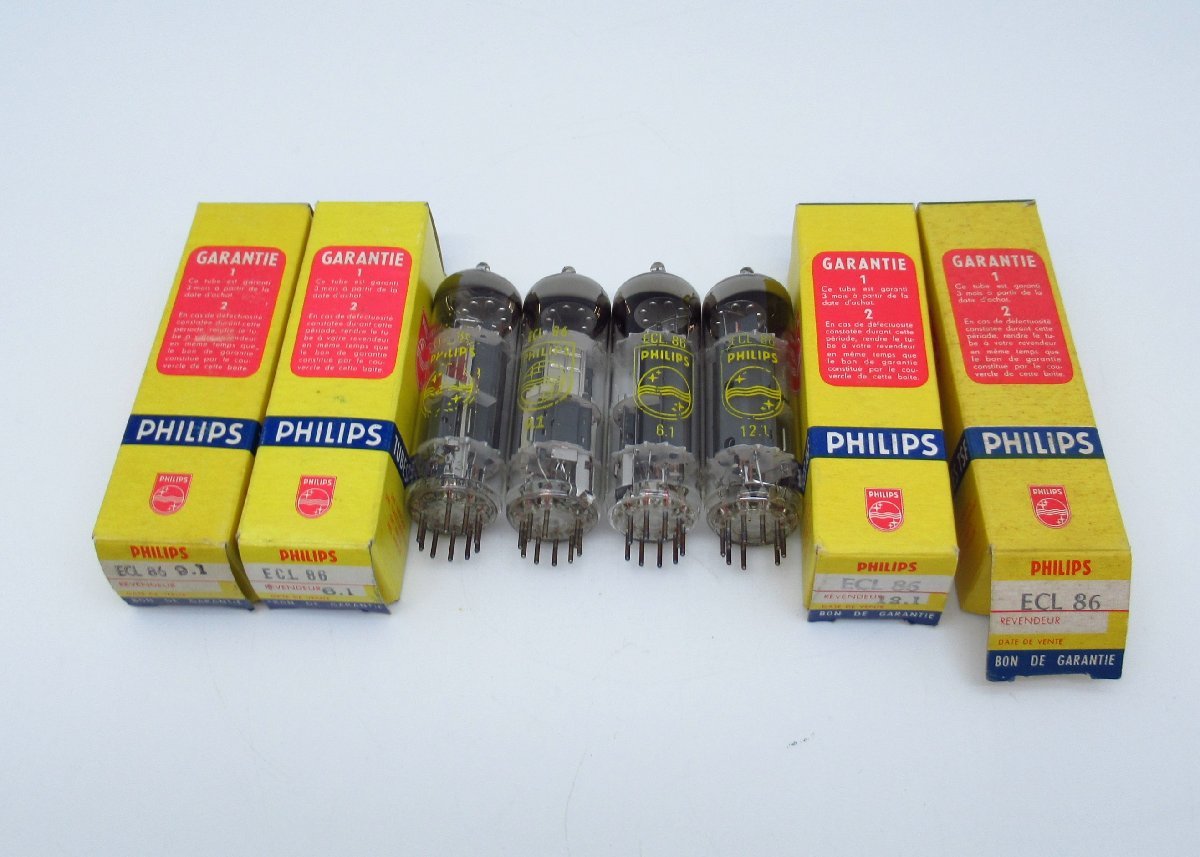 PHILIPS MINIWATT 真空管 ジャンク まとめ売り 真空管 ECL86 PHILIPS フィリップス 4本 真空管 PHILIPS フィリップス