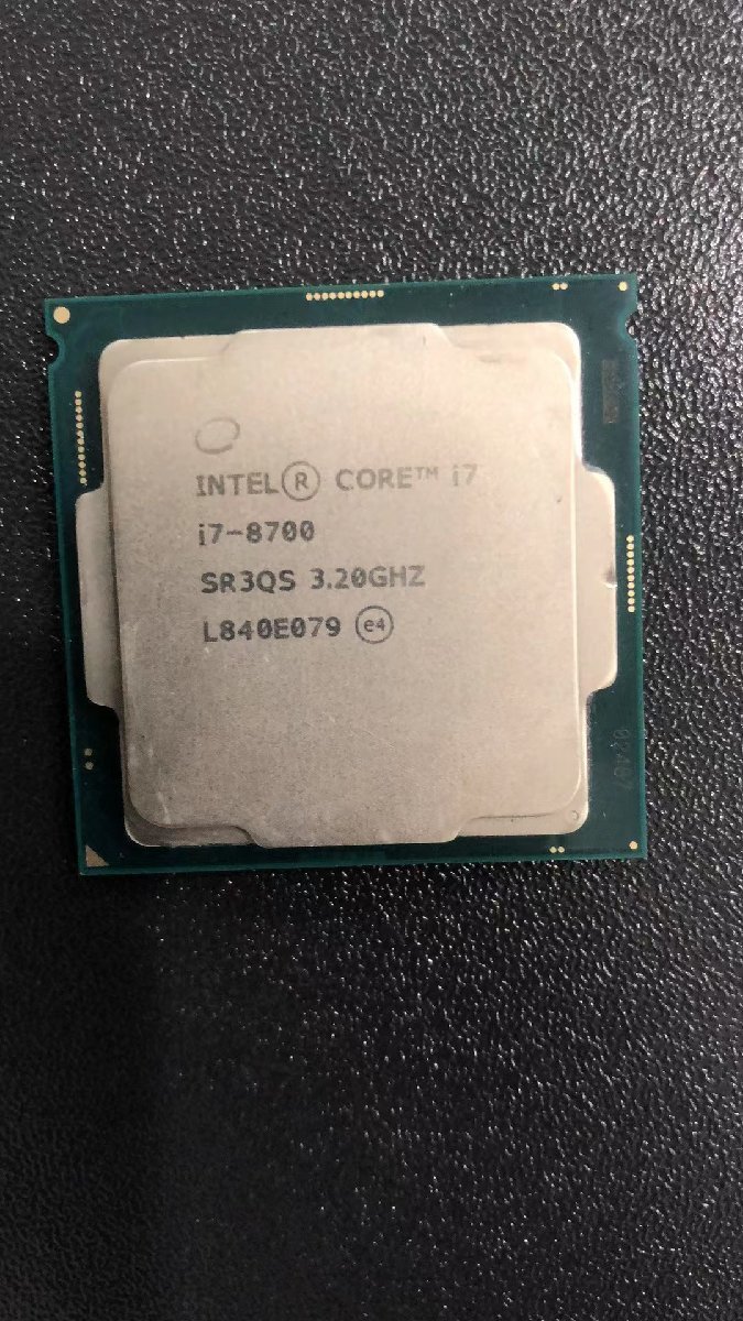 CPU Intel Core i7-8700　ジャンク ② CPU インテル Intel Core I7-8700 プロセッサー 中古 動作未確認