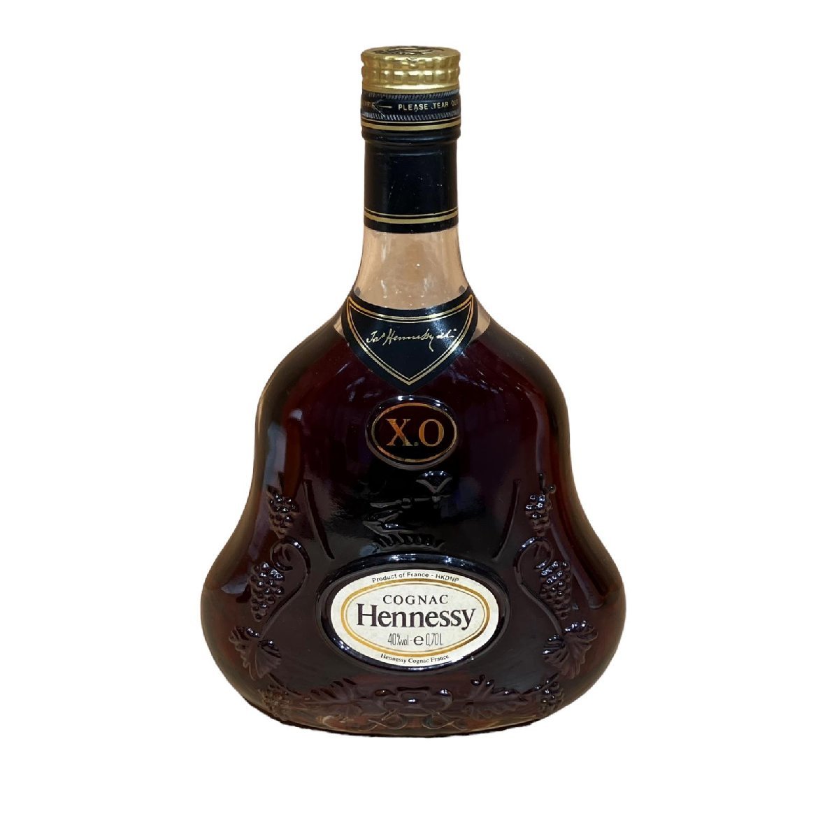 クリアボトル 金キャップ XO ヘネシー Hennessy 700ml 40% COGNAC X.O 