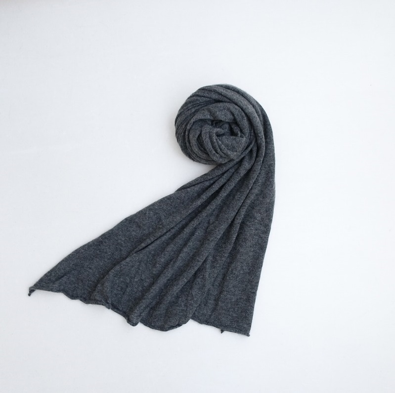 n100 エヌワンハンドレッド　大判ストール　マフラー　紫　YK0710 2025年最新n100 //エヌワンハンドレッド n100 *カシミヤストール