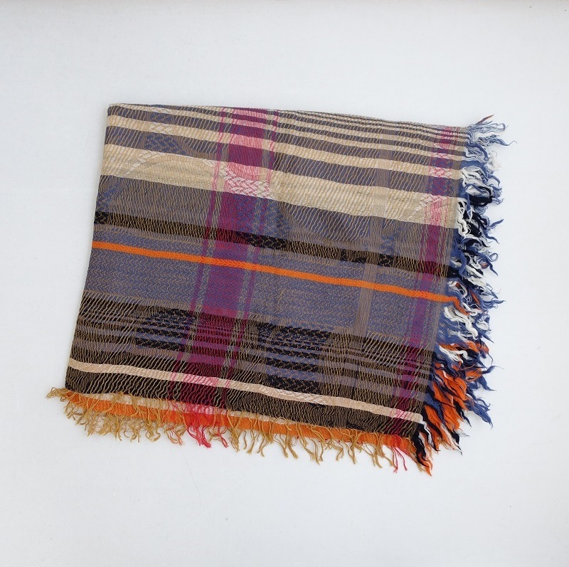 //タマキニイメ tamaki niime *roots shawl wool big ルーツショール ウール ビッグ *マフラー羽織り玉木新雌(st84-2310-132)【61K32】