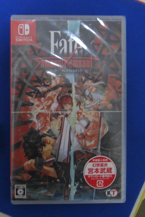 人気セール，限定SALE 054 Switchソフト Fate/Samurai Remnant フェイト サムライレムナント 早期購入特典 特典衣装：幻想霊衣 宮本武蔵 同梱 ①(ニンテンドースイッチソフト)｜売買されたオークション情報、yahooの商品情 ニンテンドースイッチソフト