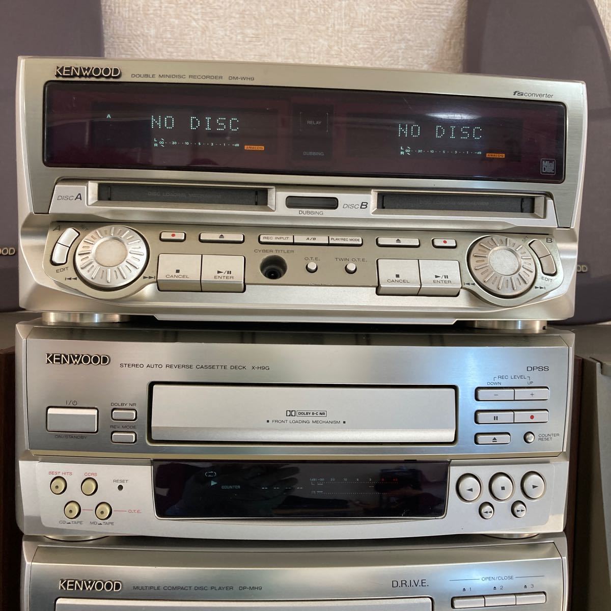 KENWOOD システムコンポ A-H9 DP-MH9 C-H9 DM-WH9 - ケンウッド LS-H9⁄A-