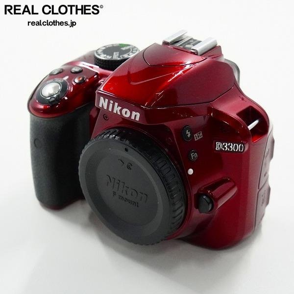 Nikon/ニコン D3300 デジタル一眼レフカメラ ボディ レッド 簡易動作