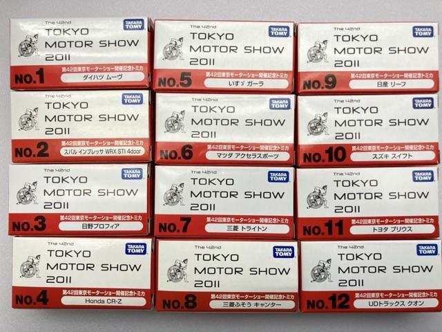 タカラトミー 第42回東京モーターショー開催記念トミカ 12台セット