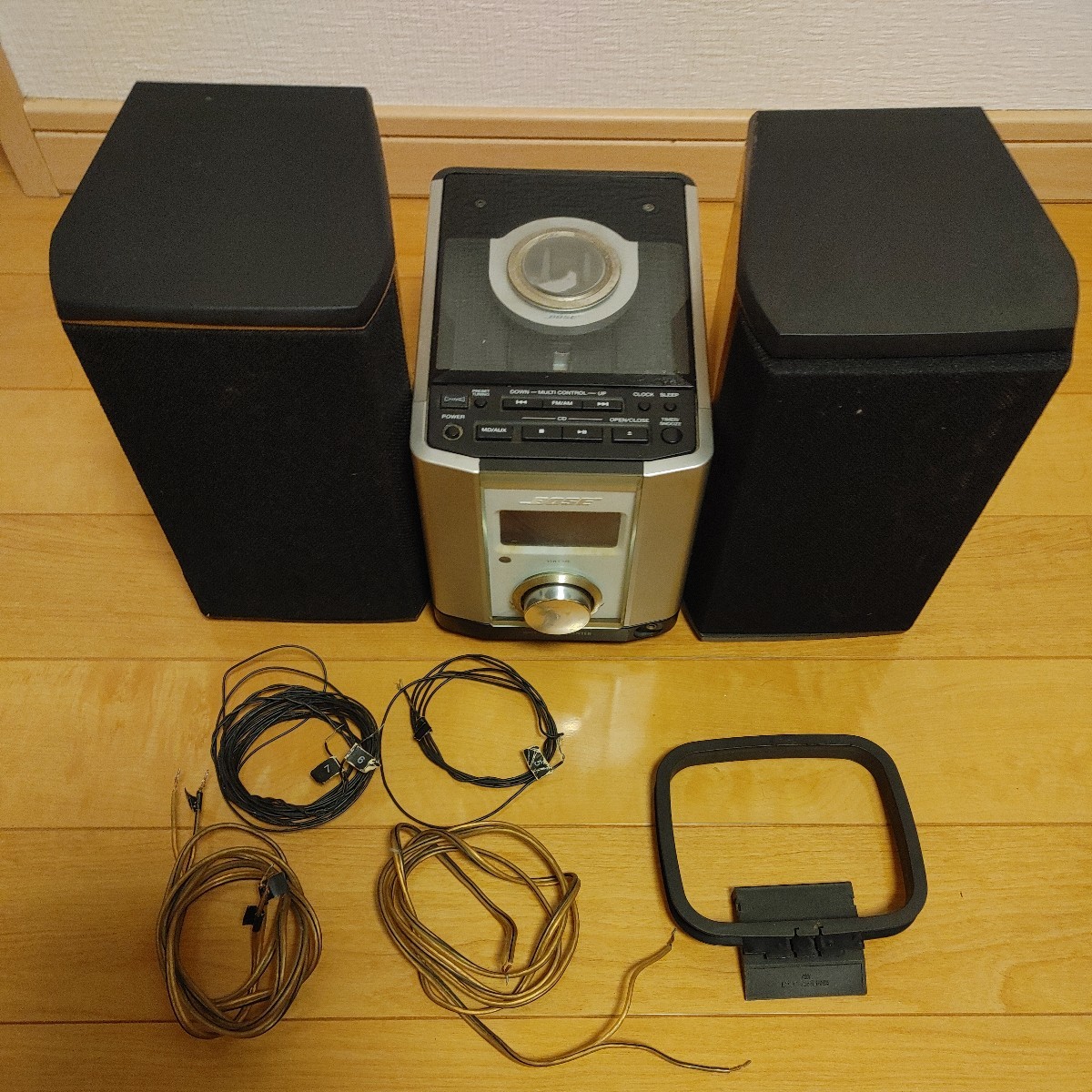 【希少】動作品 BOSEコンポ AMS-5MC AMS-5SPスピーカー 連番 BOSE ミニコンポ ジャンク model ams-5mc AMS-5MC BOSE AMS-5SP