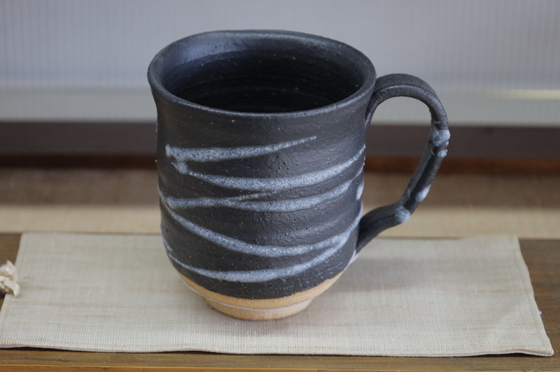 赤木三枝子作 信楽焼 あかつき マグカップ 信楽焼 マグカップ りんご 赤