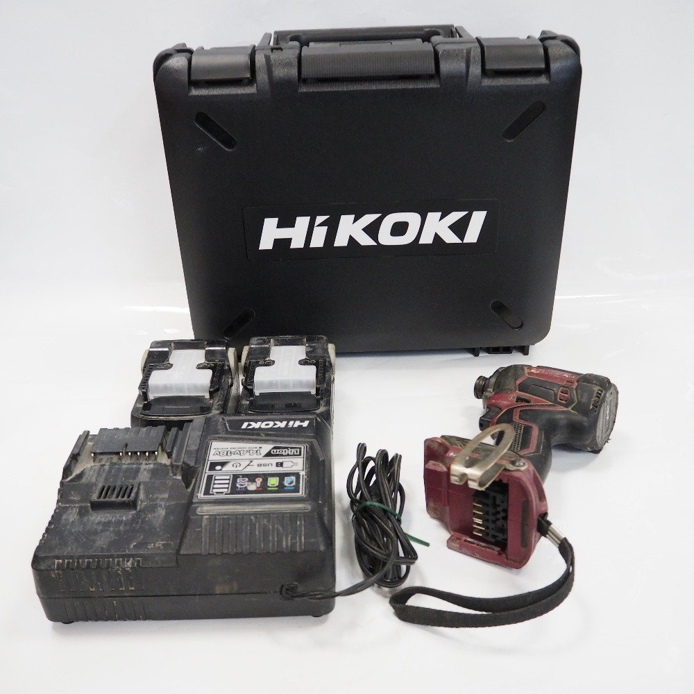 【高品質，お買い得】 Th516601 ハイコーキ 36V コードレスインパクトドライバ WH36DC バッテリー2個/充電器 フレアレッド HiKOKi(本体)｜売買されたオークション情報、yahooの商品情報をアーカイブ公開 - オークファン インパクトドライバ