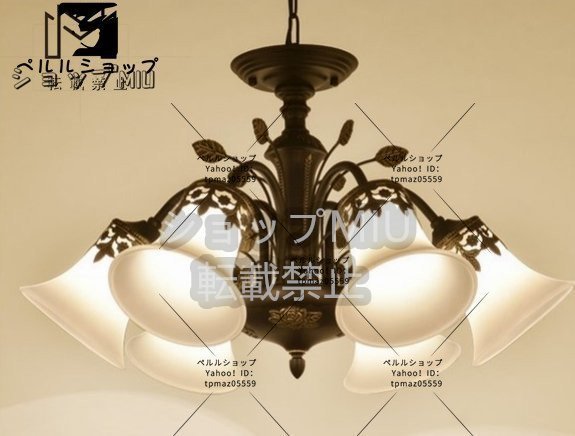 6灯 シャンデリア新品ペンダントライトLEDランプ天井照明器具