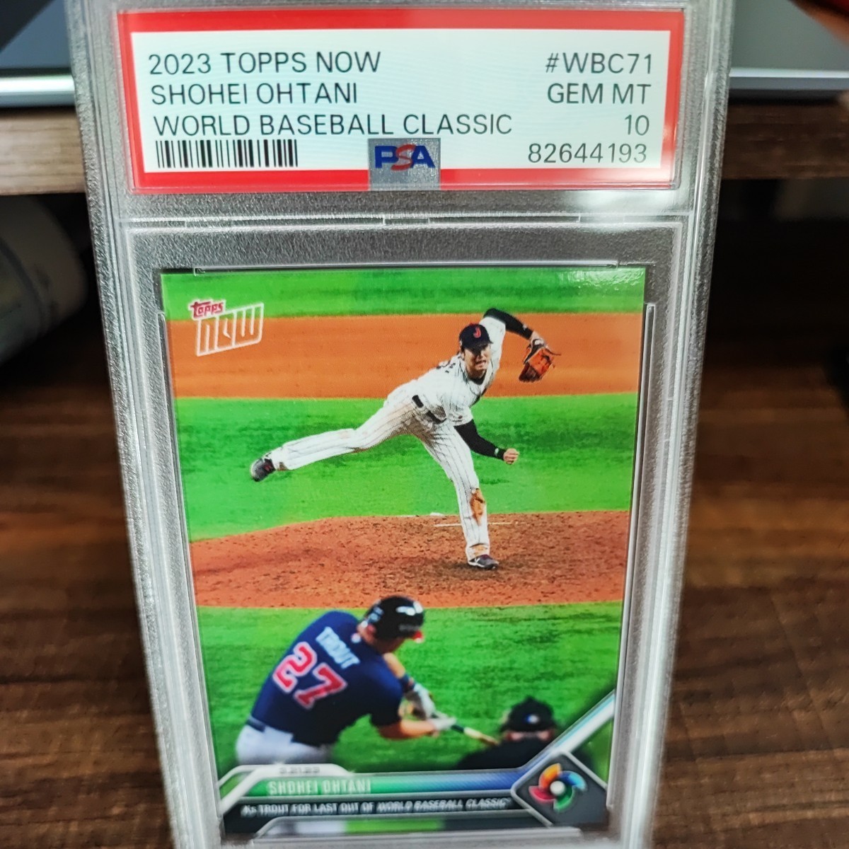 PSA10】topps now WBC 大谷翔平 マイク・トラウト 最終戦最終打席対決