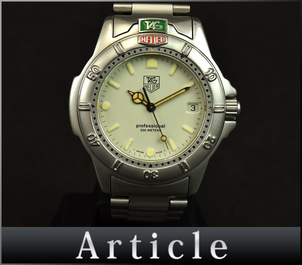 161345◇美品 動作確認済 TAG Heuer タグホイヤー 4000シリーズ 