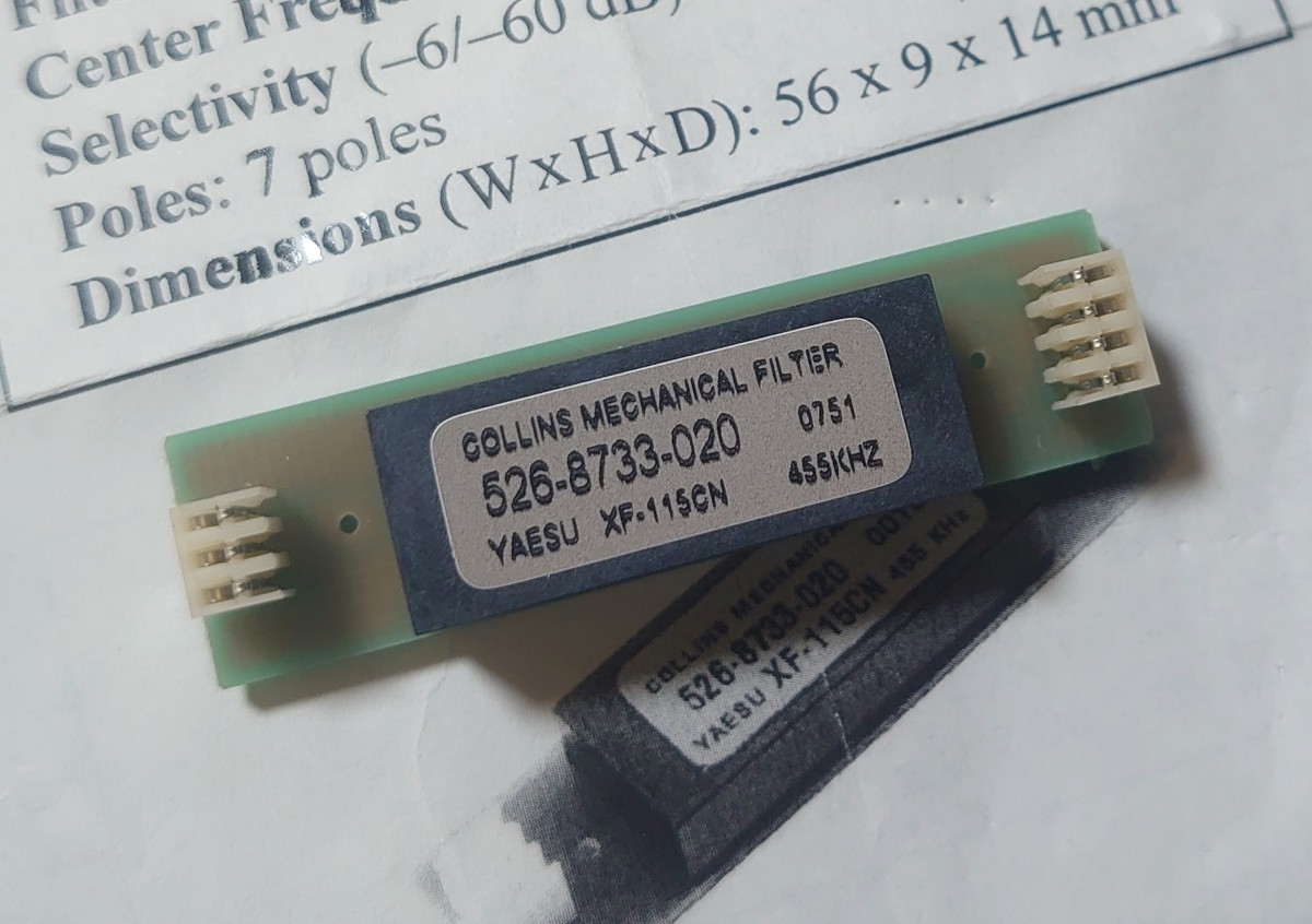 コリンズ メカニカルフィルター XF-115C CW 500Hz 【公式通販】