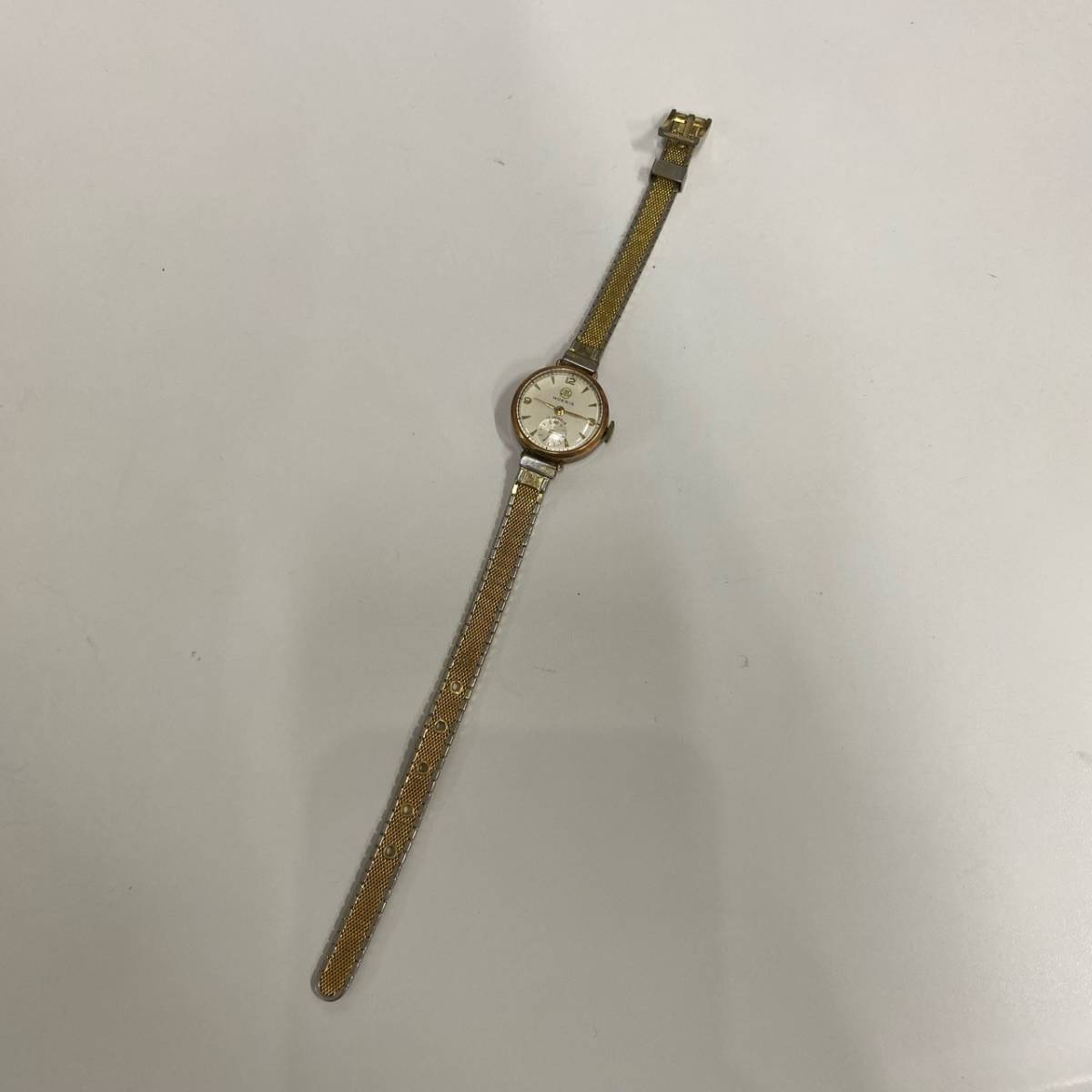 動作品 モーリス 手巻き 時計 MOERIS 17JEWELS ケース18K刻印 総重量