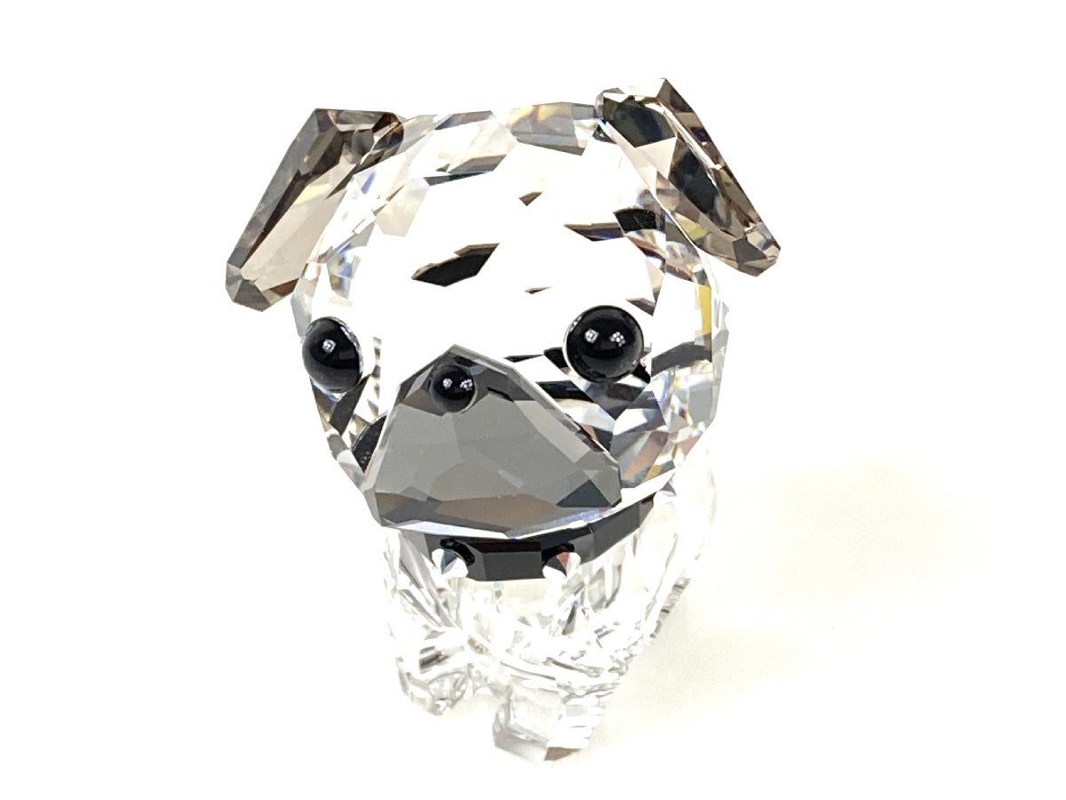 スワロフスキー SWAROVSKI クリスタル Puppy-Roxy パグ ふくろう 2個