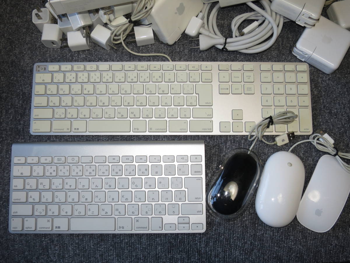 Apple キーボードとマウスセット　ジャンク品 ジャンク Apple アップル Macintosh用キーボードとマウスのセット