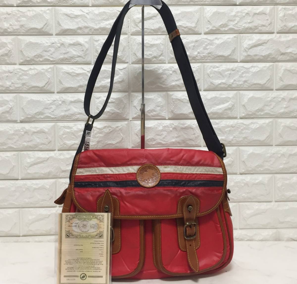 no18148 HUNTING WORLD ハンティングワールド バチュークロス 本革