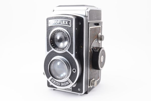 ◆希少◆難あり◆ ツァイスイコン Zeiss Ikon イコフレックス IKOFLEX III Tessar 8cm 80mm F2.8 ドイツ製 フィルム 二眼レフ 現状 #3707
