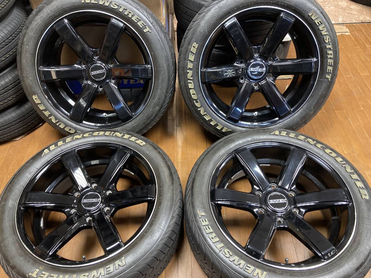 ◆格安START◆エセックス EC18 18インチ◆7.5J+38 6H139.7◆バン規格対応 ホワイトレター 225/50R18 107/105T 2021年◆200ハイエース等◆