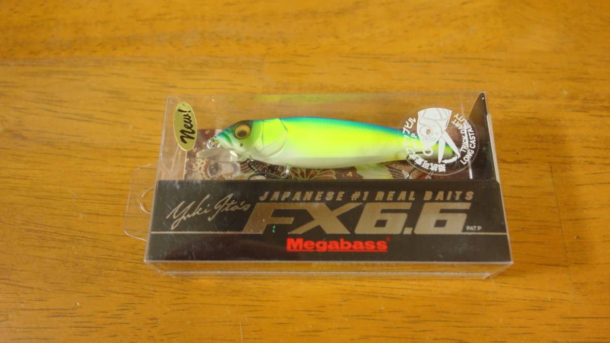 未開封 メガバス MEGABASS　FX6.6　FX-6.6　少量生産品　BLUE BACK MAT CHART　ブルーバックマットチャート