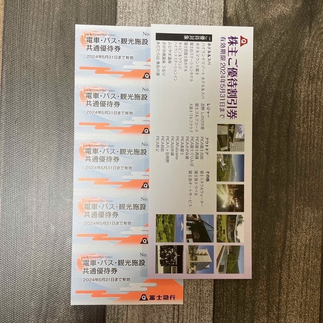 富士急行 株主優待券 | 株主優待 共通優待券10枚セット フリーパス 