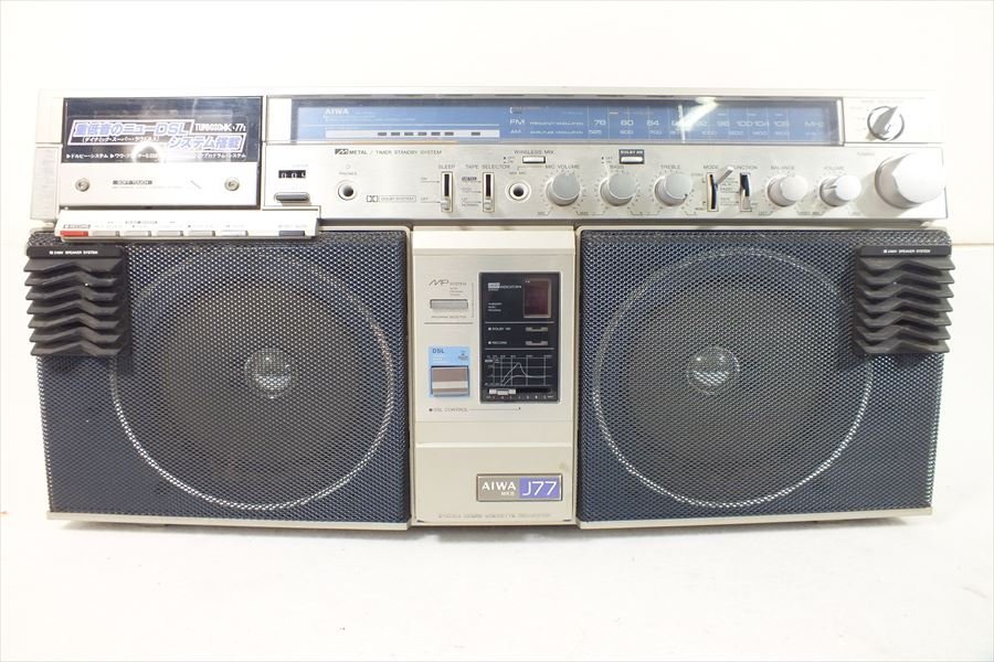 □ AIWA アイワ CS-J77 Mk II ラジカセ 中古現状品 231106H2091 AIWA