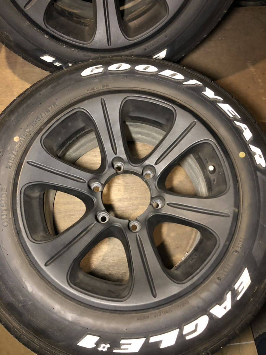 ハイエース NASCAR 215/65R16 8J +25 139.7 6H 4本セット 逆ゾリ