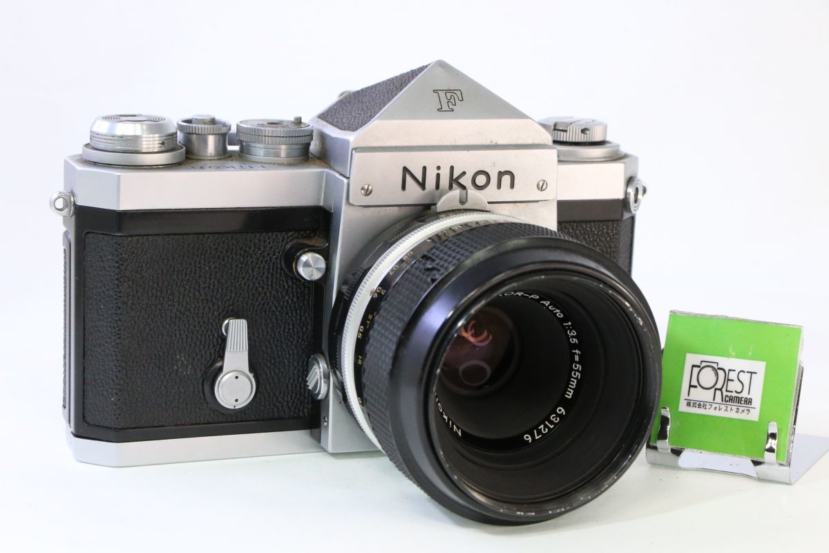 同梱歓迎】実用□Nikon F アイレベル+ Micro-NIKKOR-P Auto 55mm F3.5