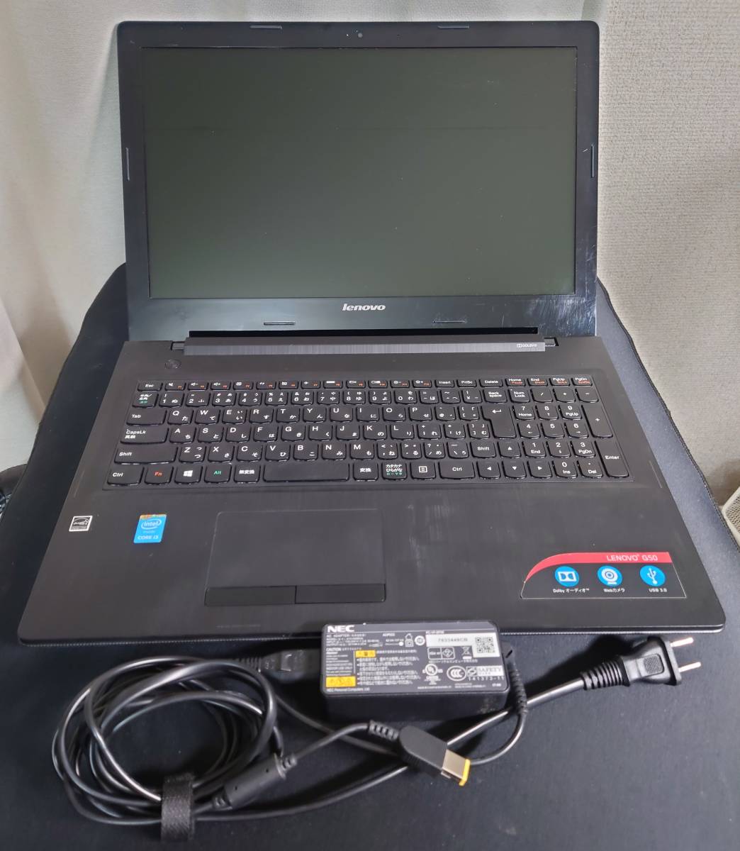 [訳アリ] Lenovo G50-80 80E5 ( Core i3-5005U, Mem 4G, HDD 500G, Windows 10 Home ) +おまけ（冷却台 Deepcool N8）_3