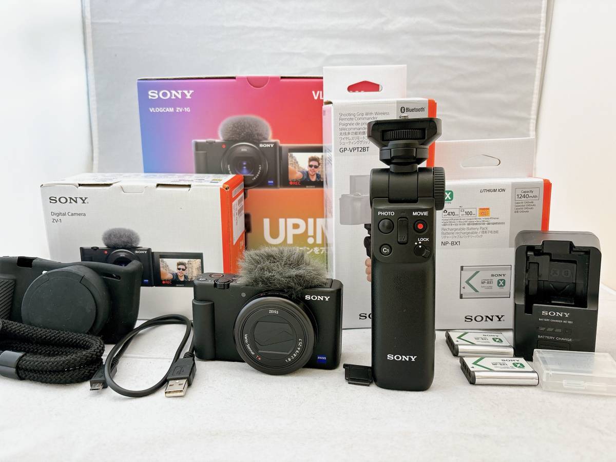 極上美品！SONY ソニー VLOGCAM ZV-1G シューティンググリップキット+ 