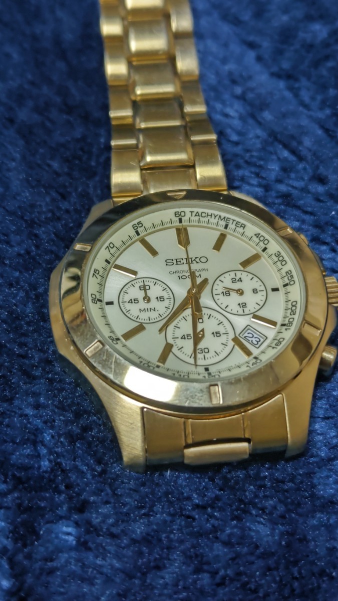 セイコークロノグラフ6T63-00G0 古い金時計 Seiko SEIKO 6T63-00G0
