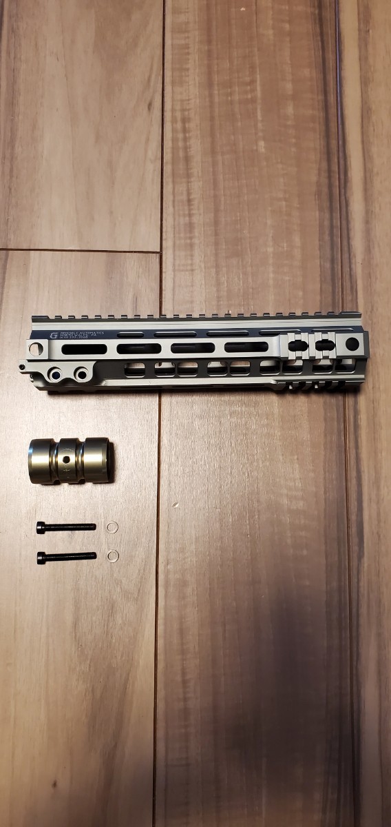 S&S GEISSELEタイプ SMR MK4 FEDERAL 10インチ M-LOK ハイクオリティレプリカ ハンドガード (GRAY)　東京マルイmws対応 