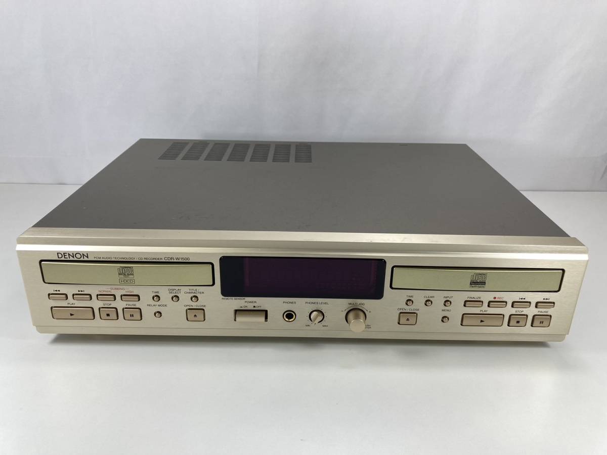  ジャンク DENON CDR-W1500 CDレコーダー デノン(DENON)｜売買されたオークション情報、yahooの商品情報をアーカイブ公開 - オークファン DENON