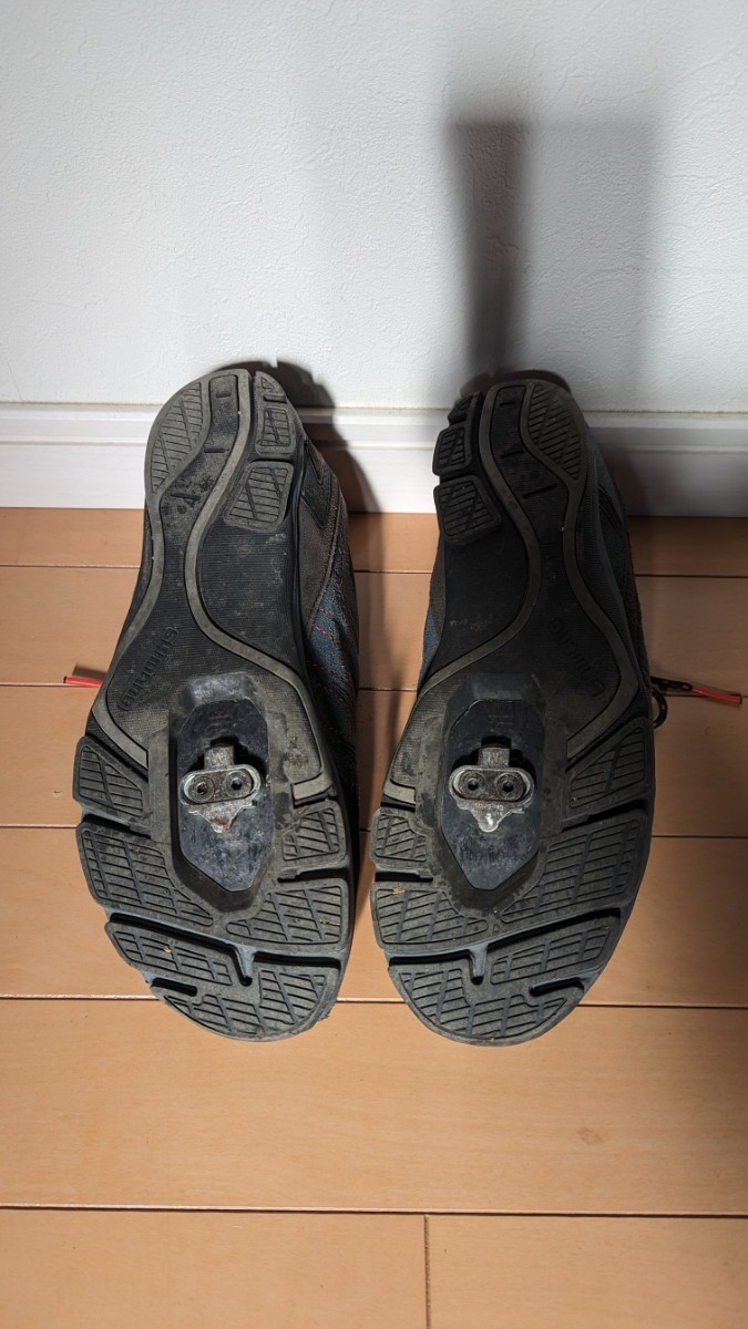 SHIMANO SPDシューズ クリート付 SH-CT80N マウンテンバイク ロードバイク 歩きやすい スニーカー 27.2cm us8.9 EU43サイズ_3
