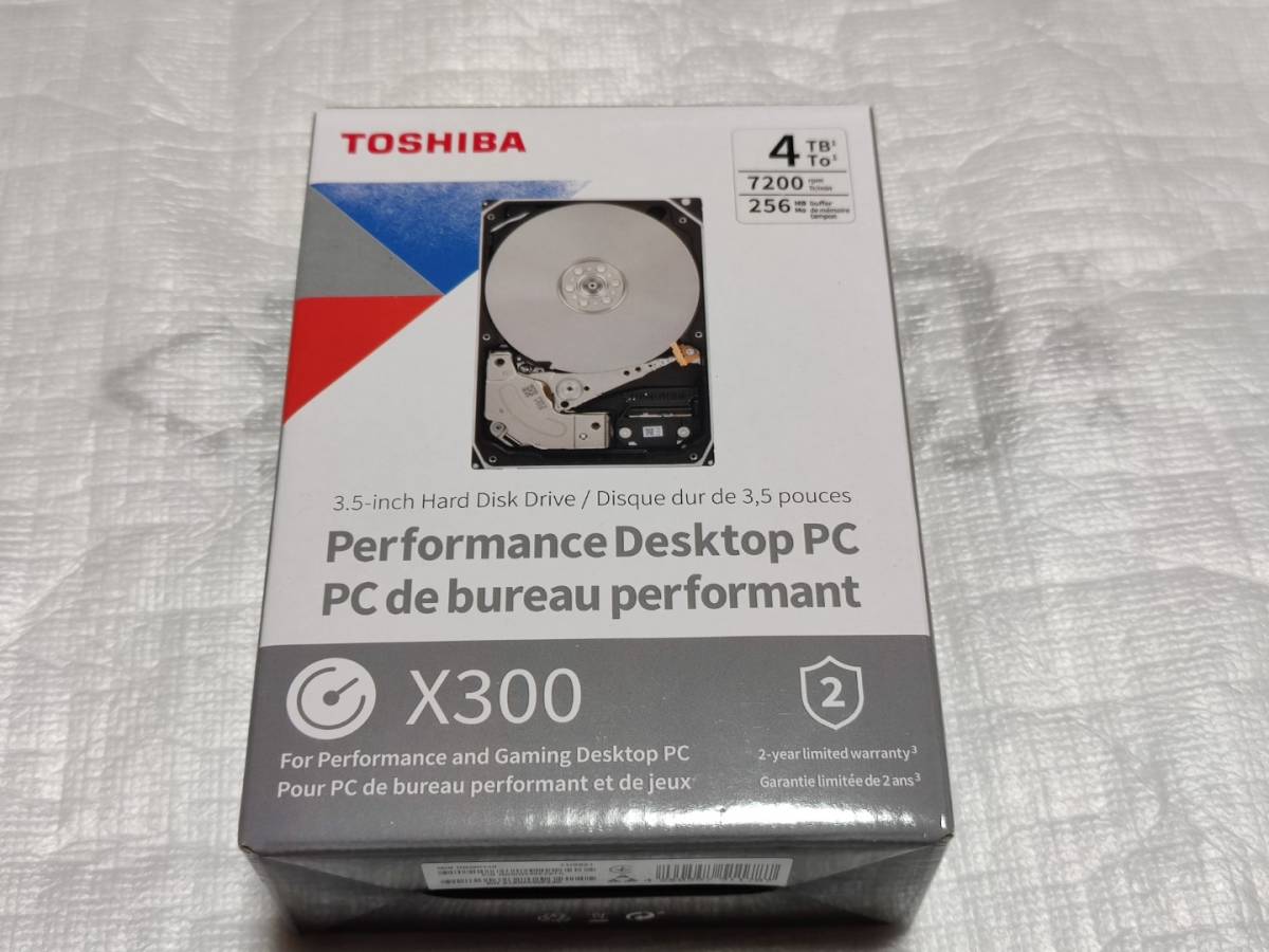 東芝 X300 4TB 7200rpm 256MB　ハードディスク　　外箱開封　未使用品　　KIOXIA　USB　256GB　オマケ！！