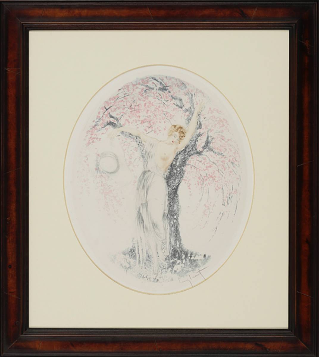 【真作】ルイ・イカール Spring Time，1924 サイン 100年前のオリジナル 修復済 良額タトウ箱【時代保証】大正浪漫 昭和モダン アールデコ