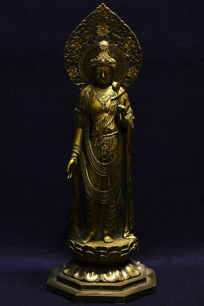 松久宗琳 聖観世音菩薩 純銀 製 ] 造幣局刻印有 仏像 観音菩薩 観音