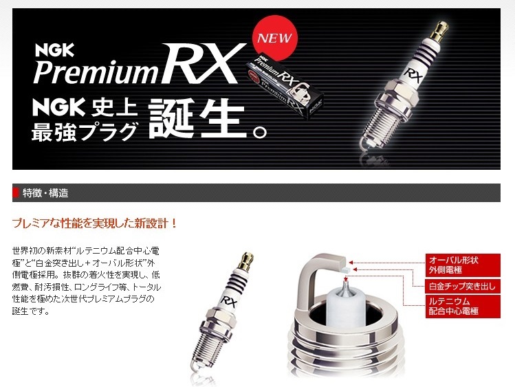 ■送料無料 NGK Premium RXプラグ/LKR6ARX-P 3本セット