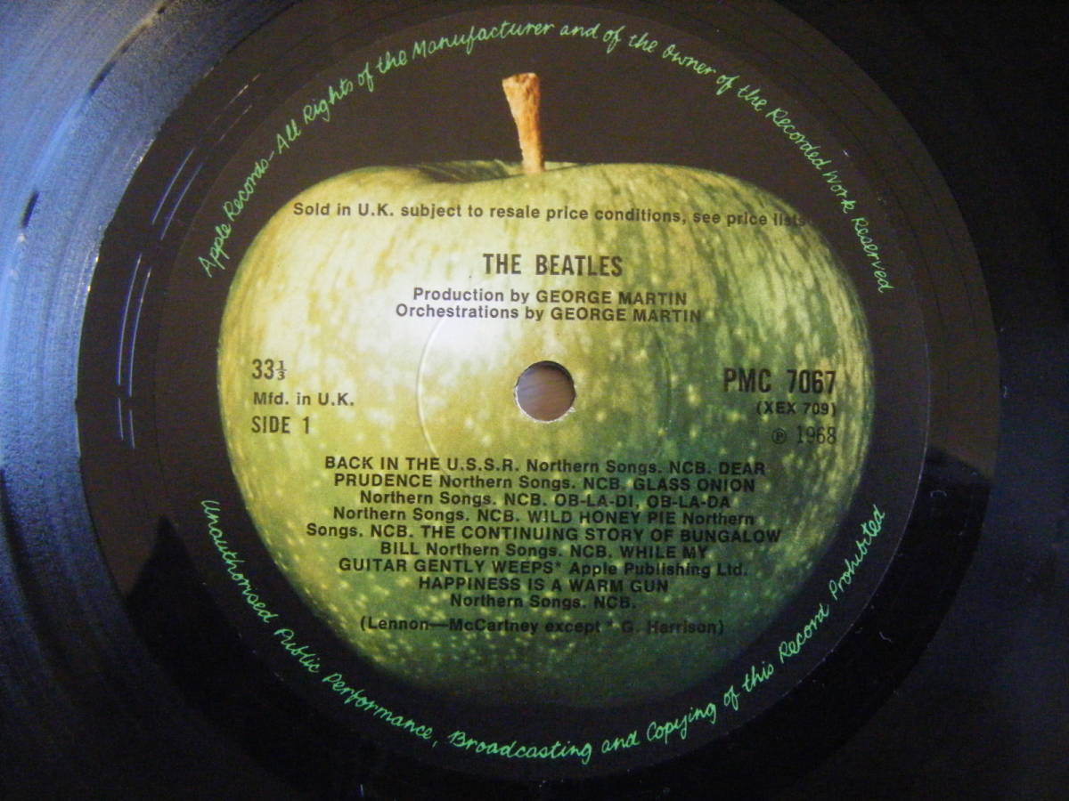 ☆[英原盤] The Beatles/White Album MONO良好完品/No.0061525/初回MAT