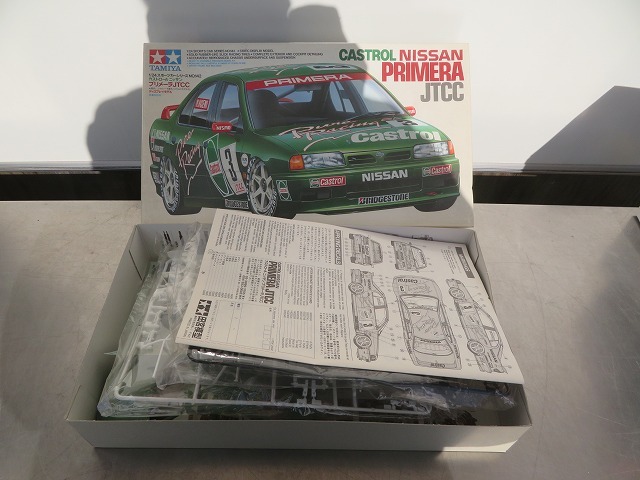 G☆TAMIYA　CASTROL NISSAN　PRIMERA　JTCC 日産　プリメーラスポーツカー　プラモデル　昭和レトロ　 ◎未開封保管品