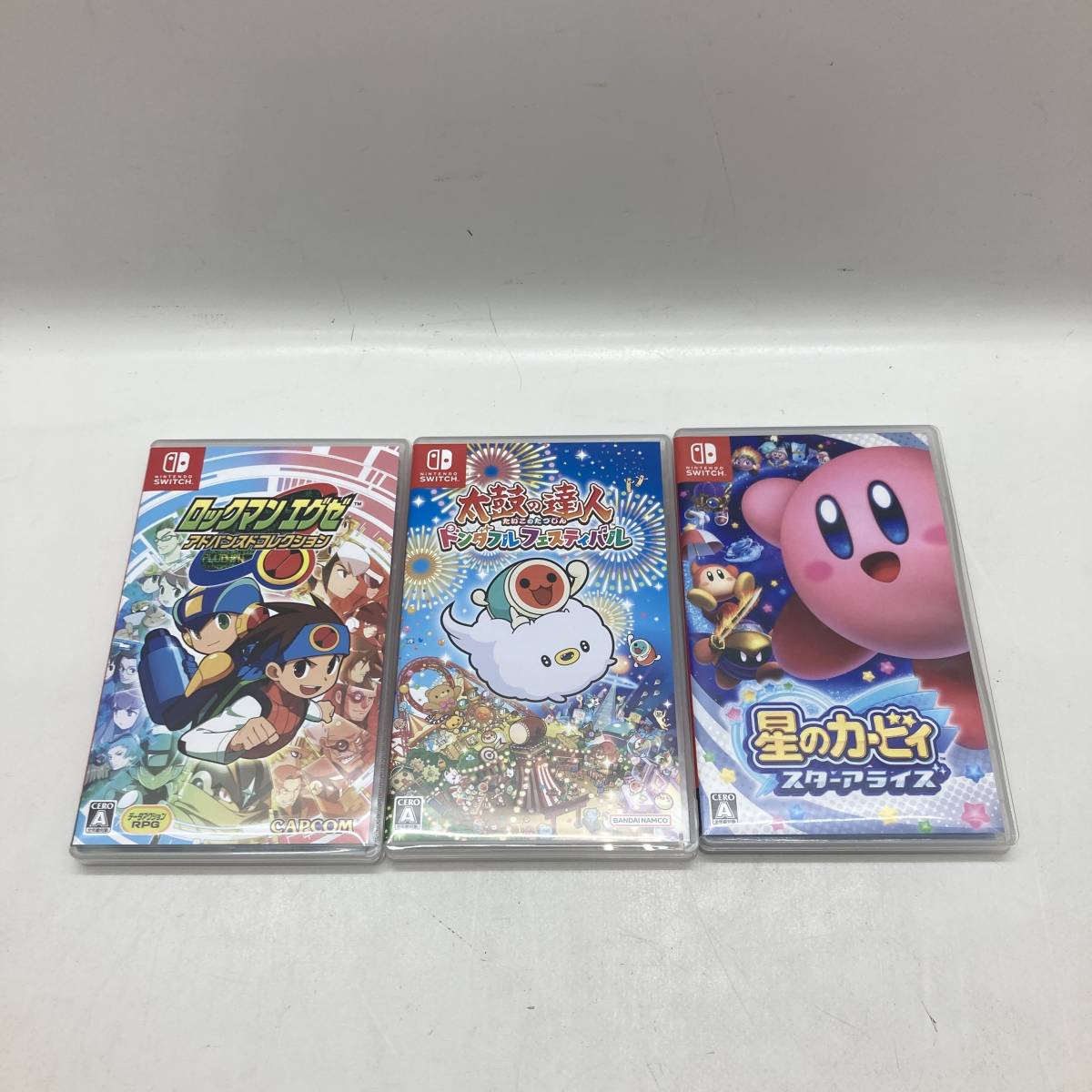 新品 １円 ニンテンドー Switch ソフト まとめ売り ロックマンエグゼ 星のカービィ 太鼓の達人 任天堂 スイッチ Nintendo 品(ニンテンドースイッチソフト)｜売買されたオークション情報、yahooの商品 ニンテンドースイッチソフト