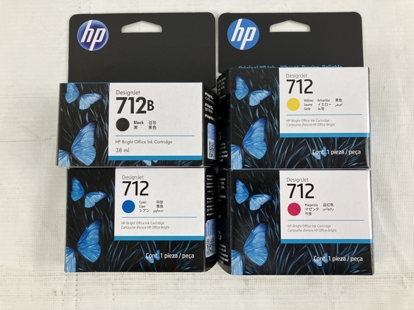 HP 712 4色セット トナー ブラック イエロー シアン マゼンタ 未使用