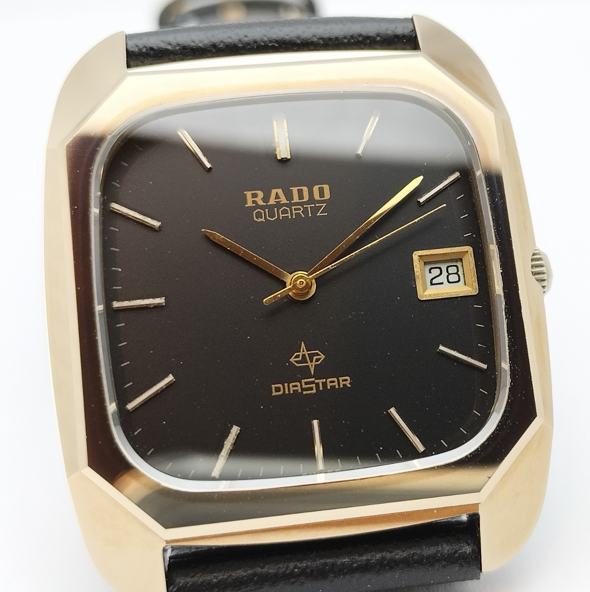 稼動品✨美品 RADO スクエア 腕時計 レディース 純正ベルト4Pダイヤ 3