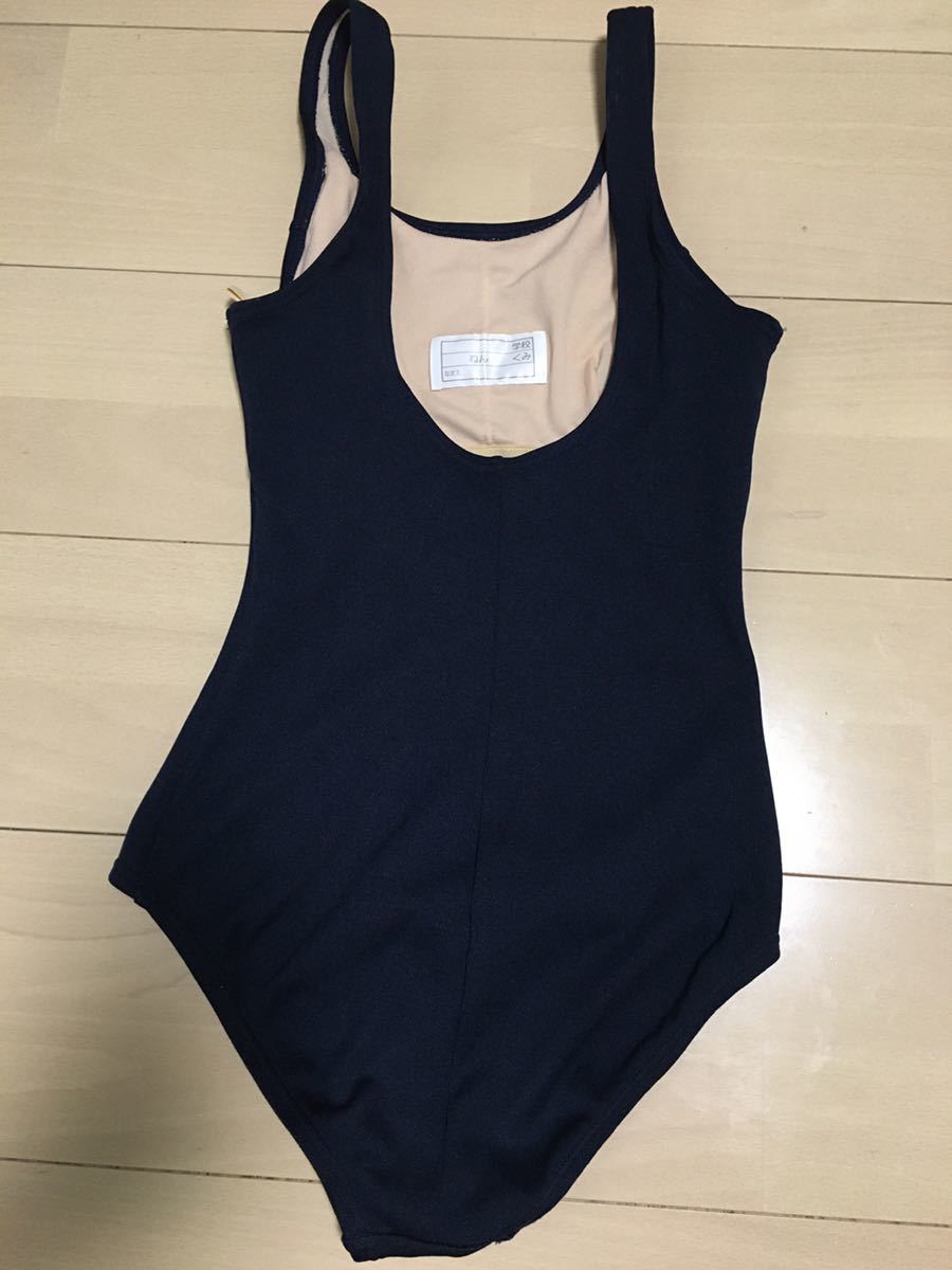 新品！スクール水着　女の子用　レディース　紺色　ネイビー　ワンピースタイプ　160サイズ　ゴム硬化あり_4