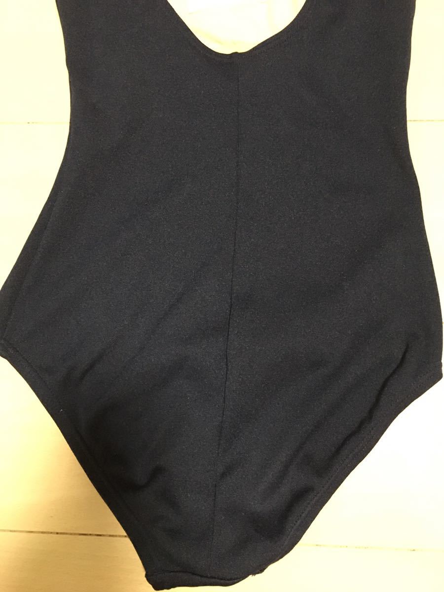 新品！スクール水着　女の子用　レディース　紺色　ネイビー　ワンピースタイプ　160サイズ　ゴム硬化あり_6