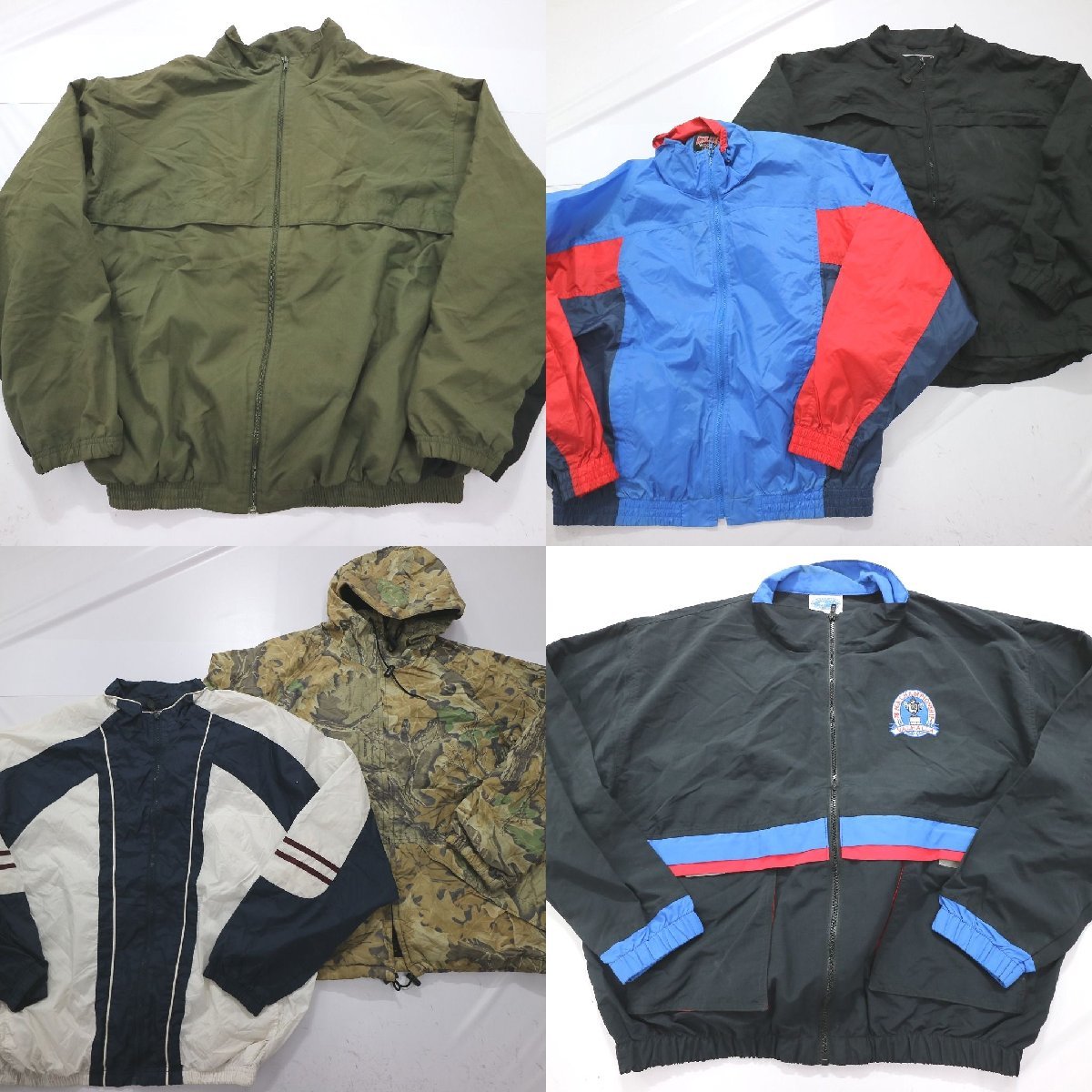 ◎フルジップジャケットMIX set アメカジ シンプル 総柄 他 (メンズL) 6枚セット まとめ売り 古着卸 1円スタート JB13 MQ6860