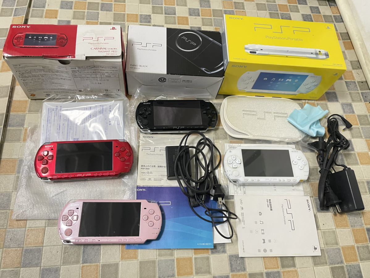 SONY PSP 本体 4台 まとめ PSP 3000 1000 AKB48 篠田麻里子(PSP3000 