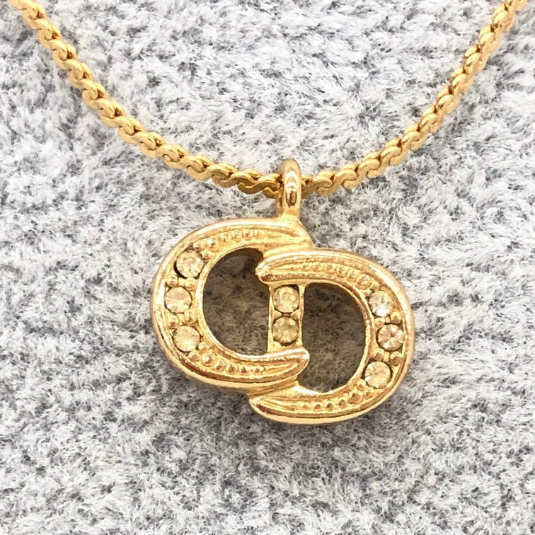Christian Dior クリスチャンディオ―ル CDロゴ ネックレス ライン