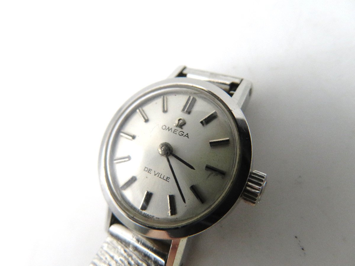 1 稼働 オメガ デビル シルバー 手巻き レディース 1円◇稼働◇ オメガ