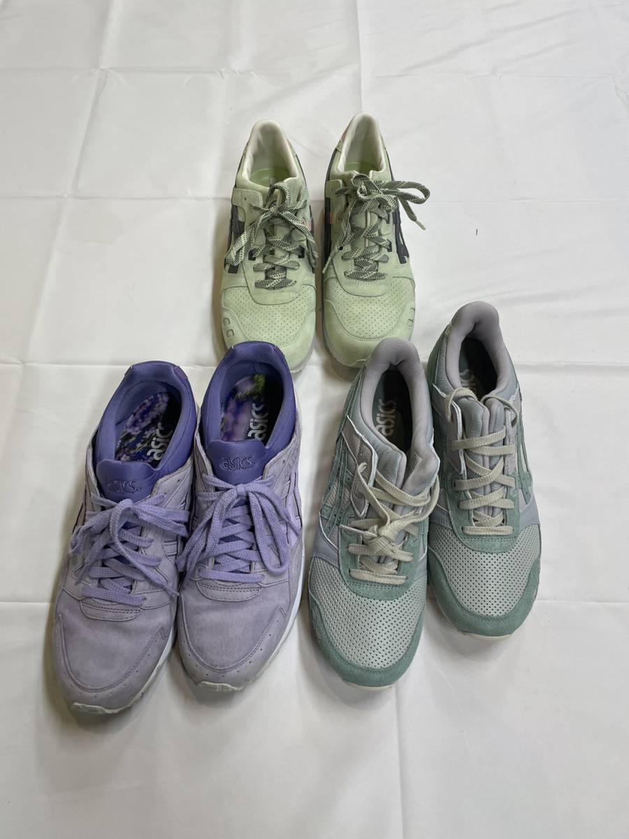 asicsスニーカーアシクッススニーカー3点セット1円スタート#65